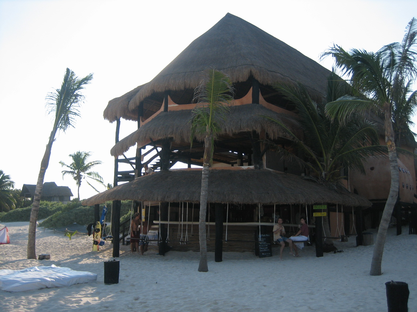 The restaurant at Playa Azul in Tulum, Mexico