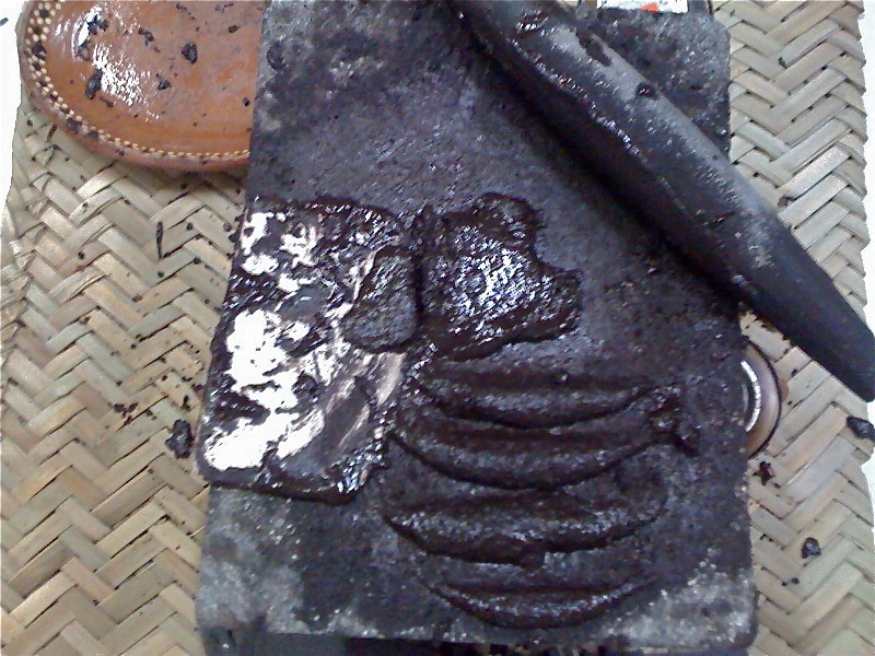 My chocolate, made by my own hands after 2 1/2 hours of grinding