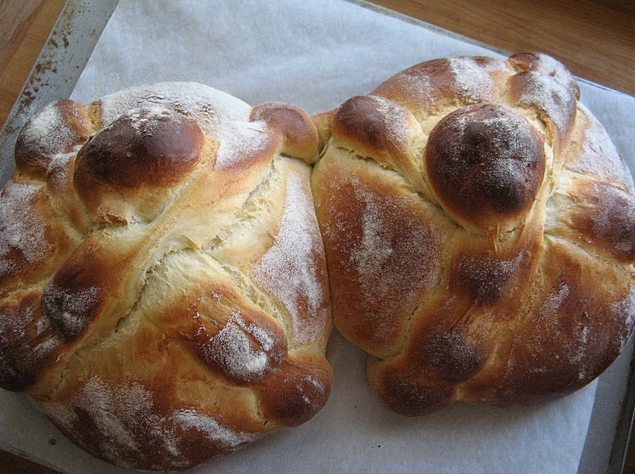 Pan de muerto, made by Don Cuevas of My Mexican Kitchen
