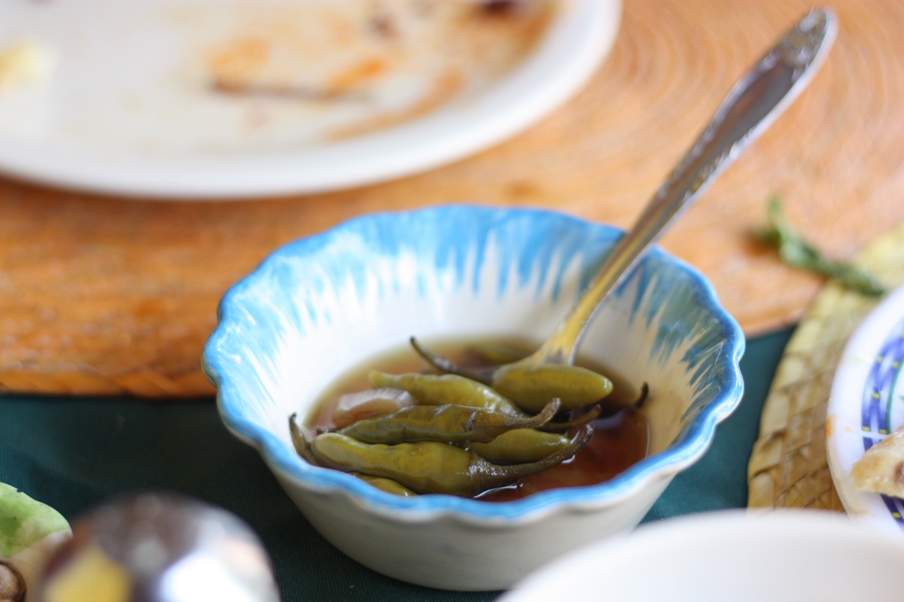 Vinegary, sharp chiles at Con Sabor a Tixtla