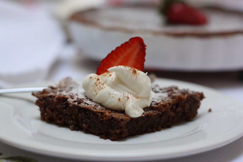 Chocolate cake, made from chocolate sold by CREA