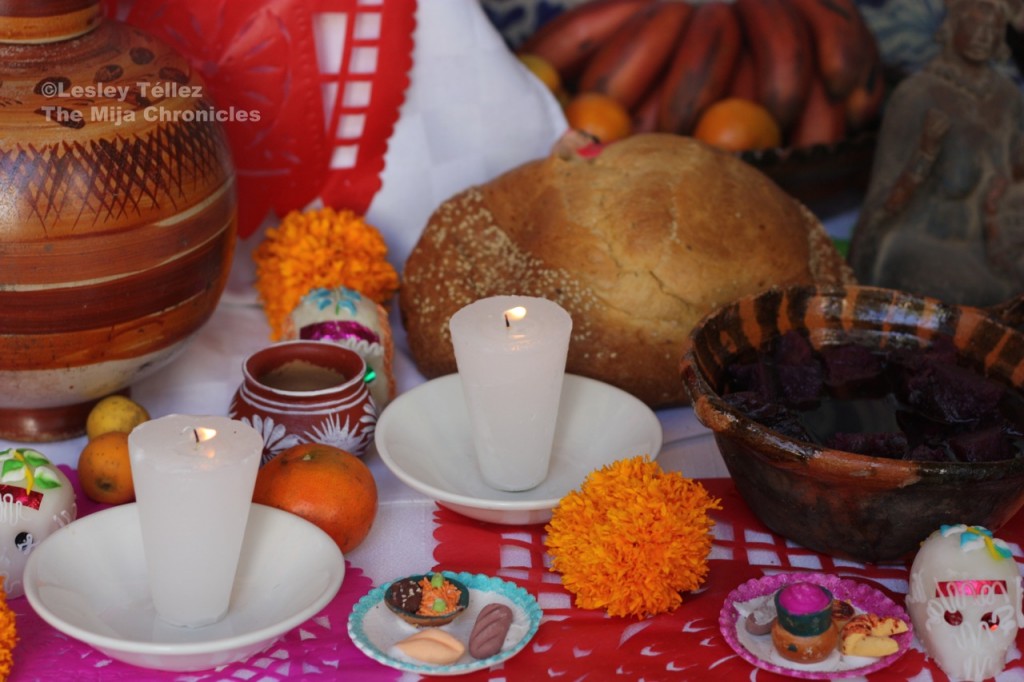 A Day of the Dead altar at the Escuela de Gastronomía Mexicana in Roma, Mexico City