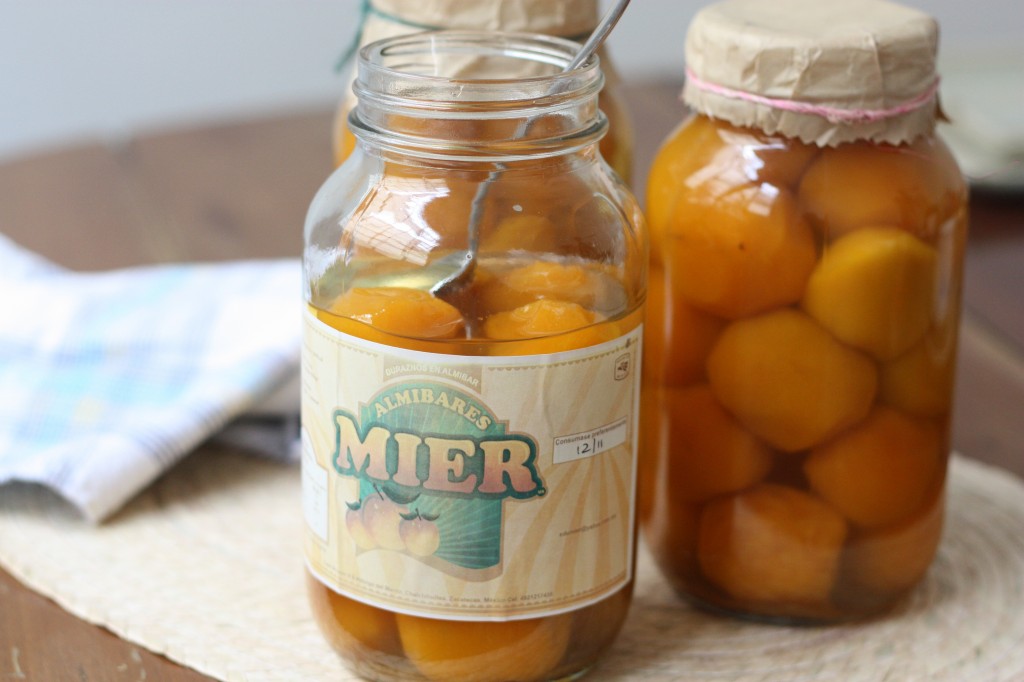 Mexican peaches in syrup, made by Almíbares Mier and sold by CREA, a Mexico City nonprofit