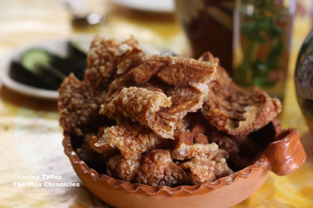 Homemade chicharrón