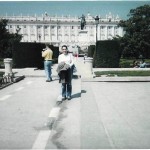 Me in front of Madrid's Palacio Real in 2002