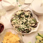 Tlacoyos and chipotle-cascabel salsa, prepared by yours truly in Madrid.