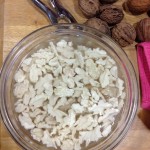 My freshly peeled walnuts, mixed with my own blood, sweat and tears