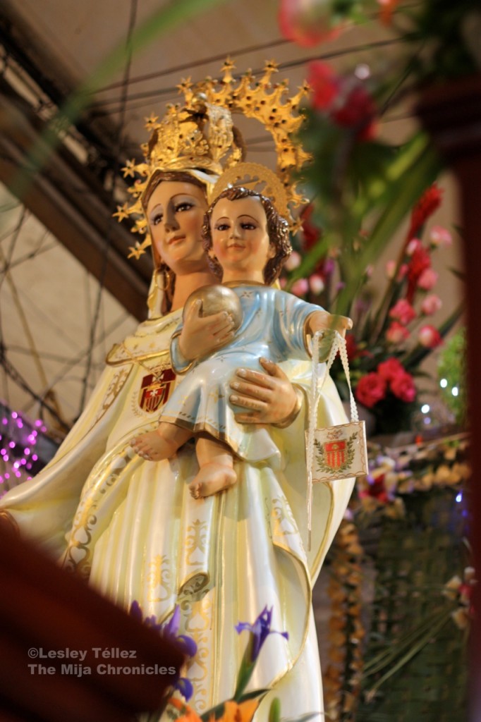 A sculpture of the Virgin, pictured at the Mercado de la Merced in Mexico City