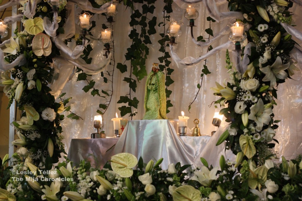 Honoring the Virgen de la Merced at Mexico City's Mercado de la Merced, on Sept. 24, 2012