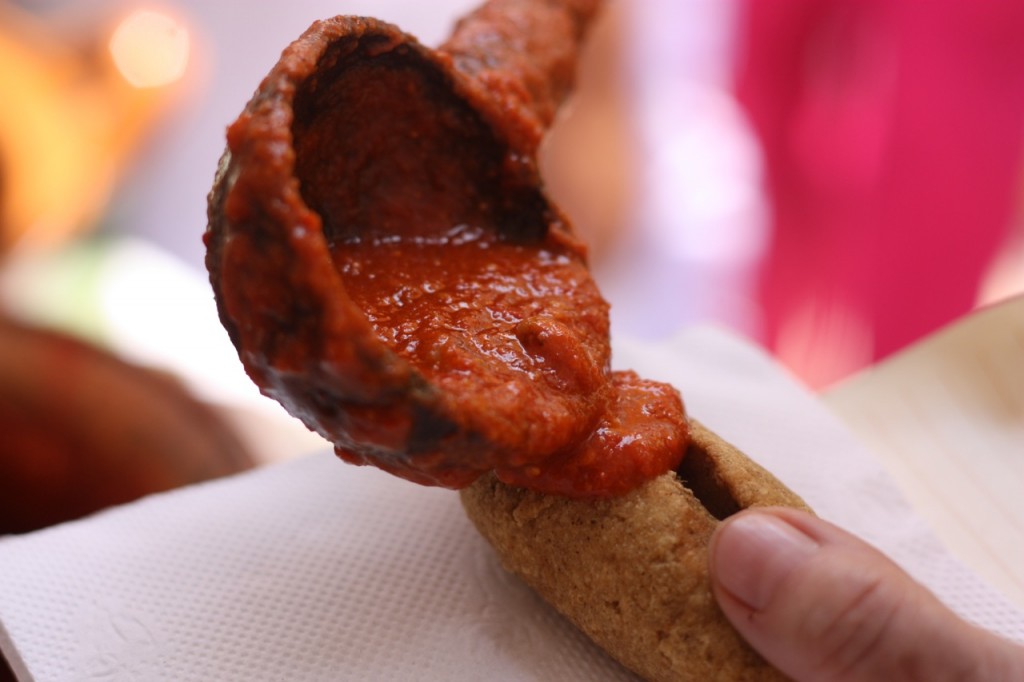 Red chilayo, a type of mole typical to the state of Puebla